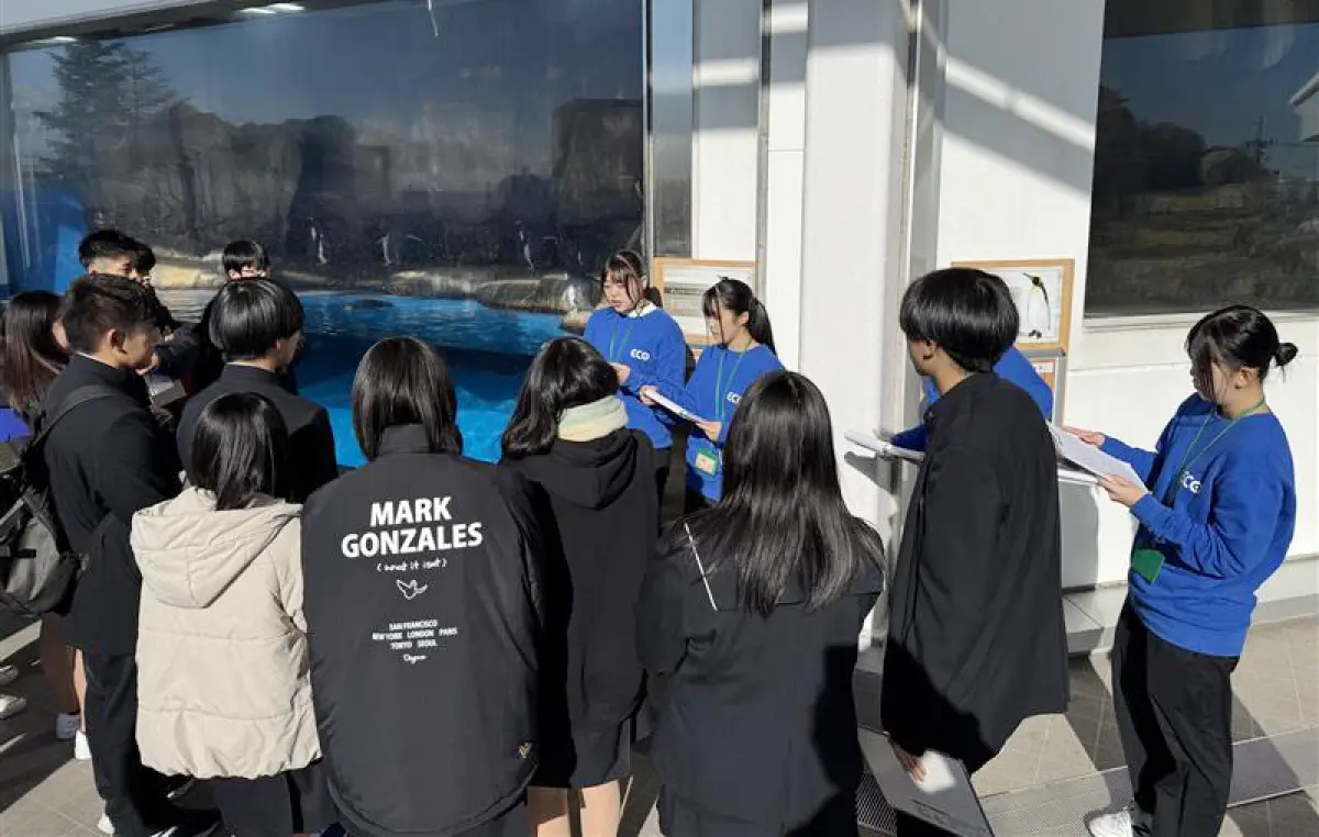 水産高校での水族館ガイド活動