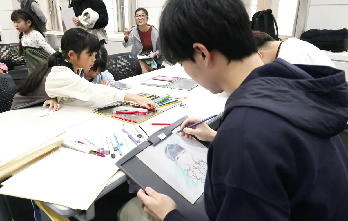 西葛西図書館_イラストの描き方