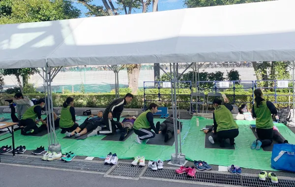 江戸川マラソン トレーナーブース活動