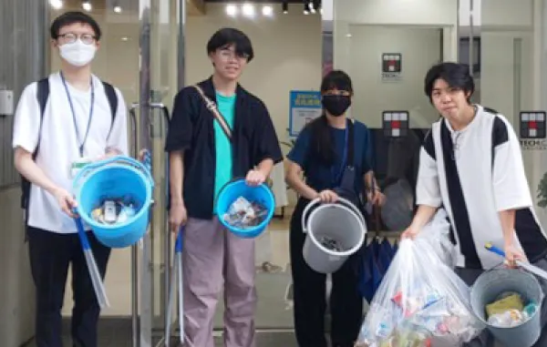 学生ボランティア 大浜公園地区地域清掃活動