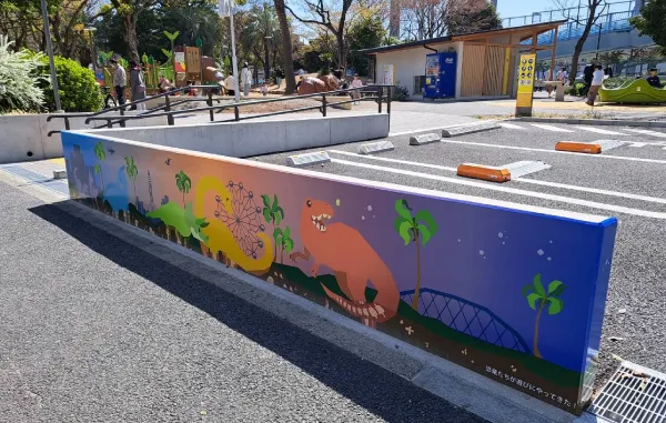 江戸川区子供の広場（恐竜公園）アート制作